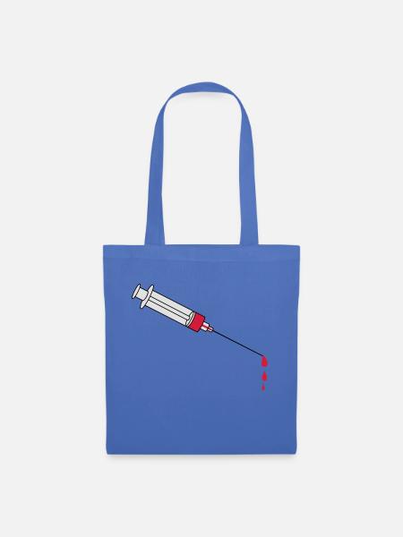 Blood Syringe - Stoffbeutel - Hellblau