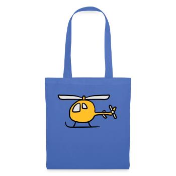 Enfants dessin animé comique Heli mignon - Sac en tissu - bleu pâle - Devant