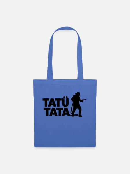 Tatü Tata die Feuerwehr ist da Freiwillige - Stoffbeutel - Hellblau