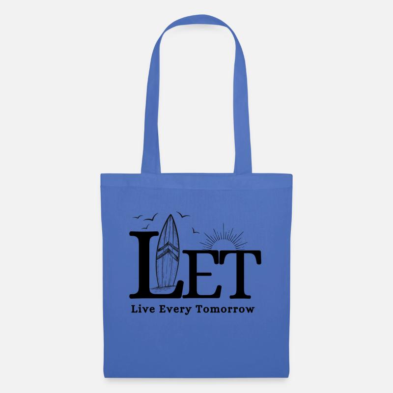 LET 'Live Every Tomorrow' - Stoffbeutel - Hellblau