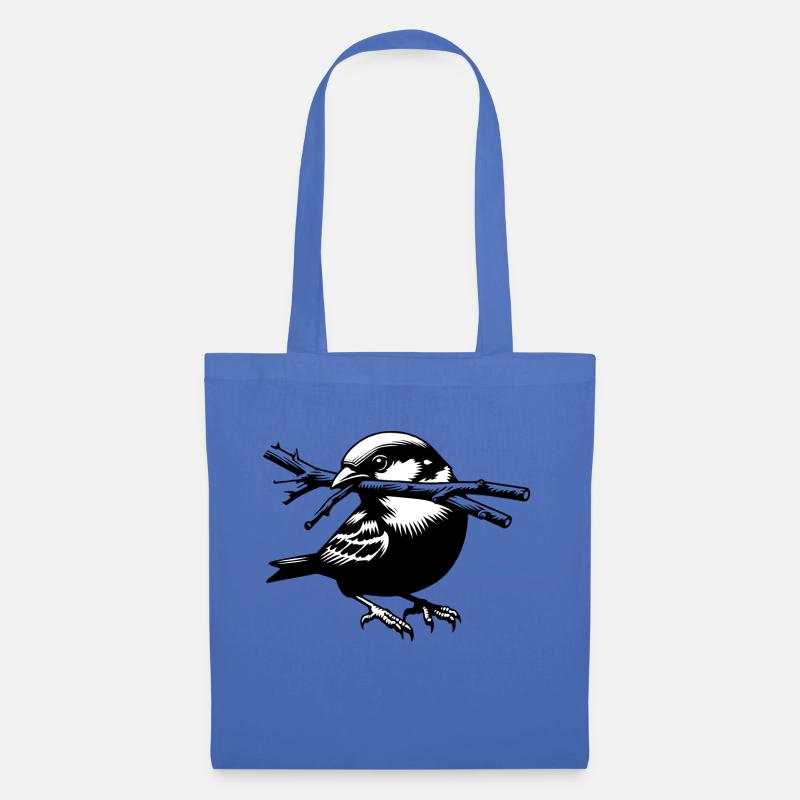 Spatz - Stoffbeutel - Hellblau