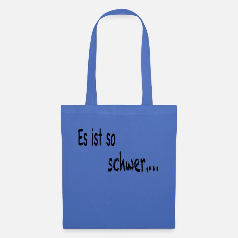 schwer - Stoffbeutel - Hellblau