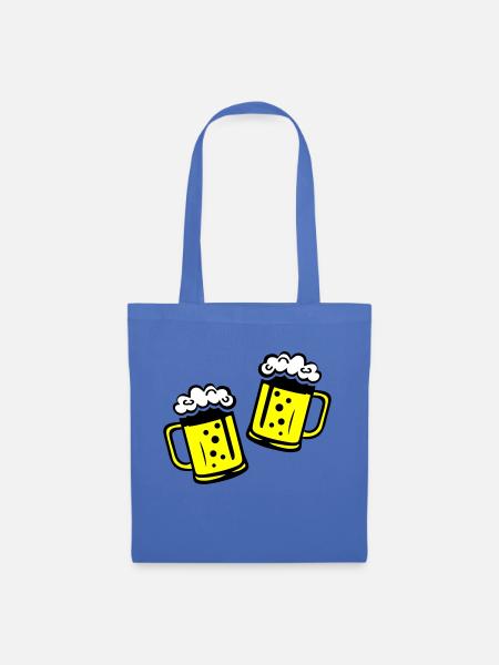 Bier Bierkrug Prost - Stoffbeutel - Hellblau