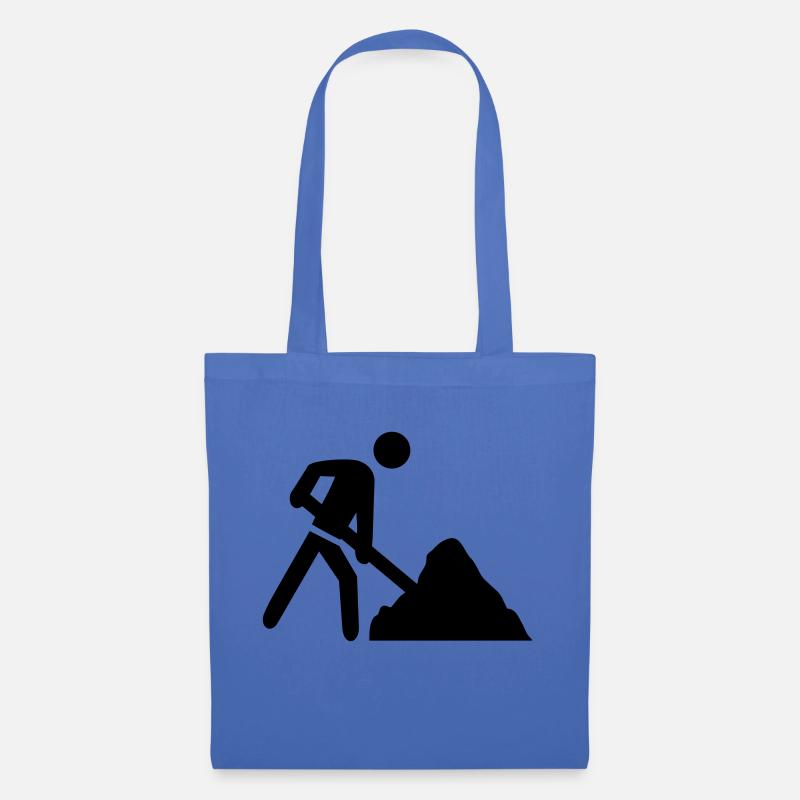 baustelle icon - Stoffbeutel - Hellblau