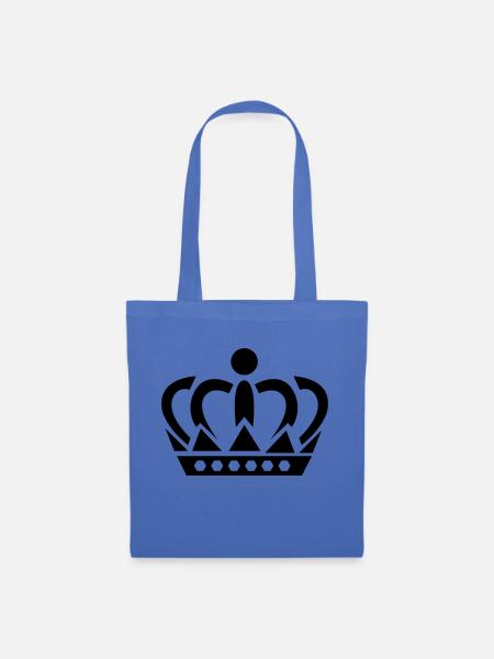 crown - Stoffbeutel - Hellblau