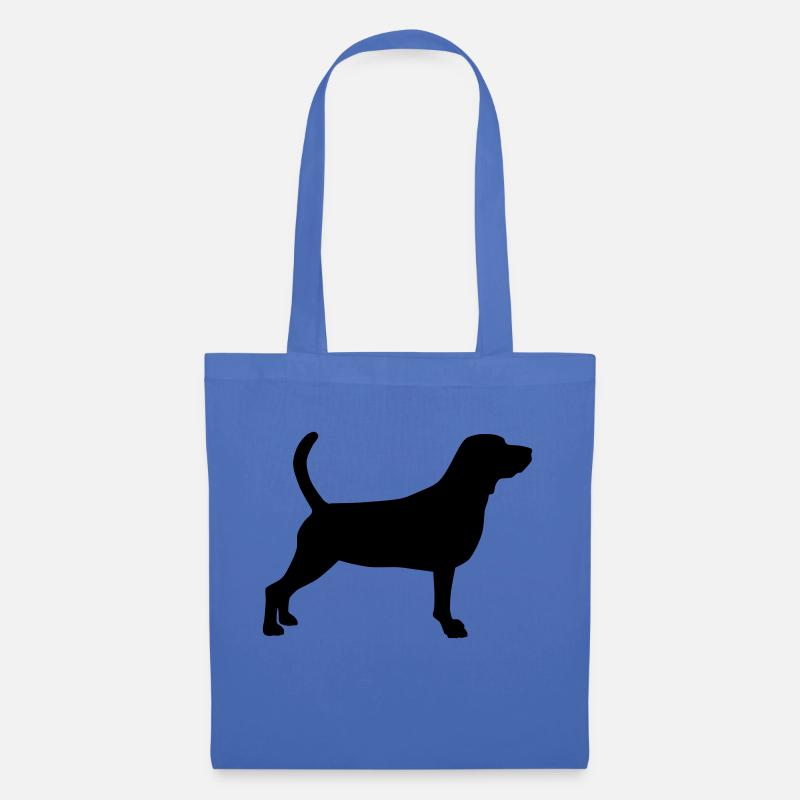 beagle schattenriss 1 - Stoffbeutel - Hellblau