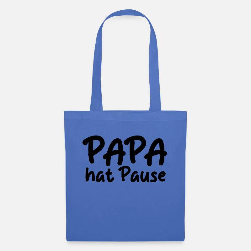 Papa hat Pause - Stoffbeutel - Hellblau