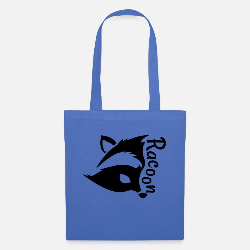 Raccon, Waschbär - Stoffbeutel - Hellblau