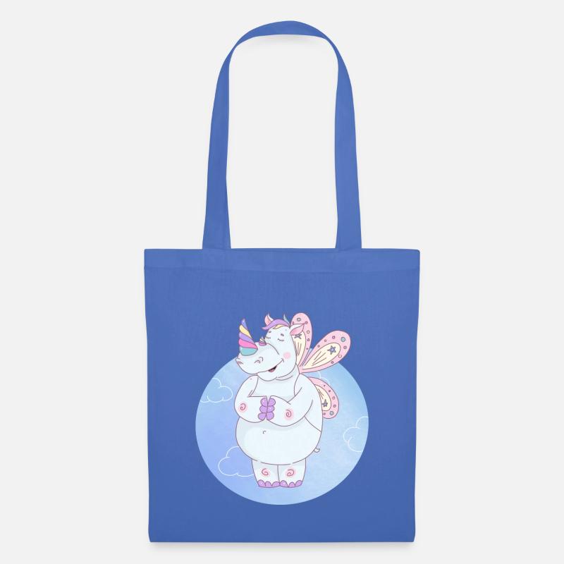 Nashorn einhorn - Stoffbeutel - Hellblau