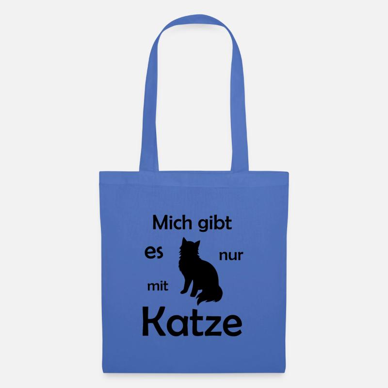 Katzen Spruch cool - Stoffbeutel - Hellblau