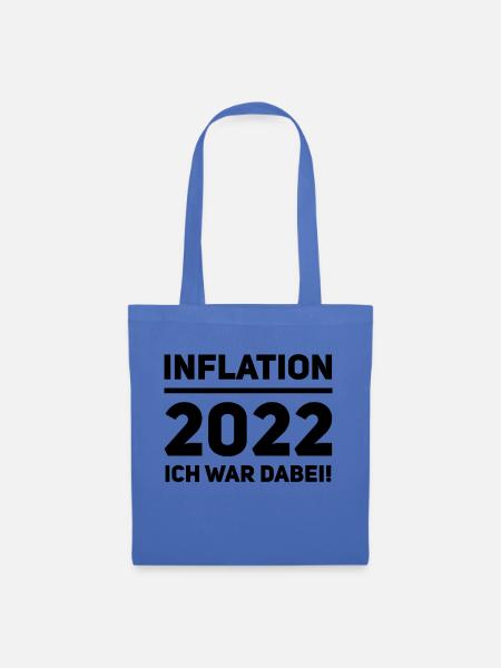 Inflation 2022 - Stoffbeutel - Hellblau