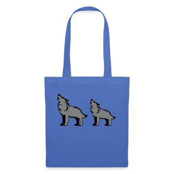Meute de loups - Sac en tissu - bleu pâle - Devant