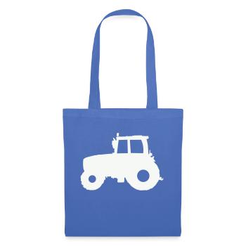 Traktor Trecker - Stoffbeutel - Hellblau - Vorne