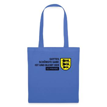 Gottes schönste Gabe ist und bleibt der Schwabe - Stoffbeutel - Hellblau - Vorne