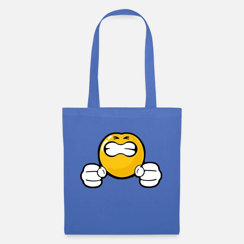 Smiley Anger Incensed - Stoffbeutel - Hellblau