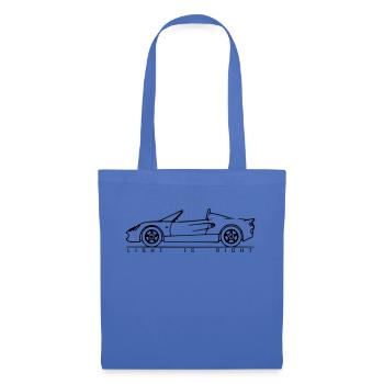 Elise light is right - Sac en tissu - bleu pâle - Devant