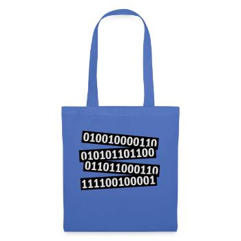 Langage de programme de code binaire - Sac en tissu - bleu pâle - Devant