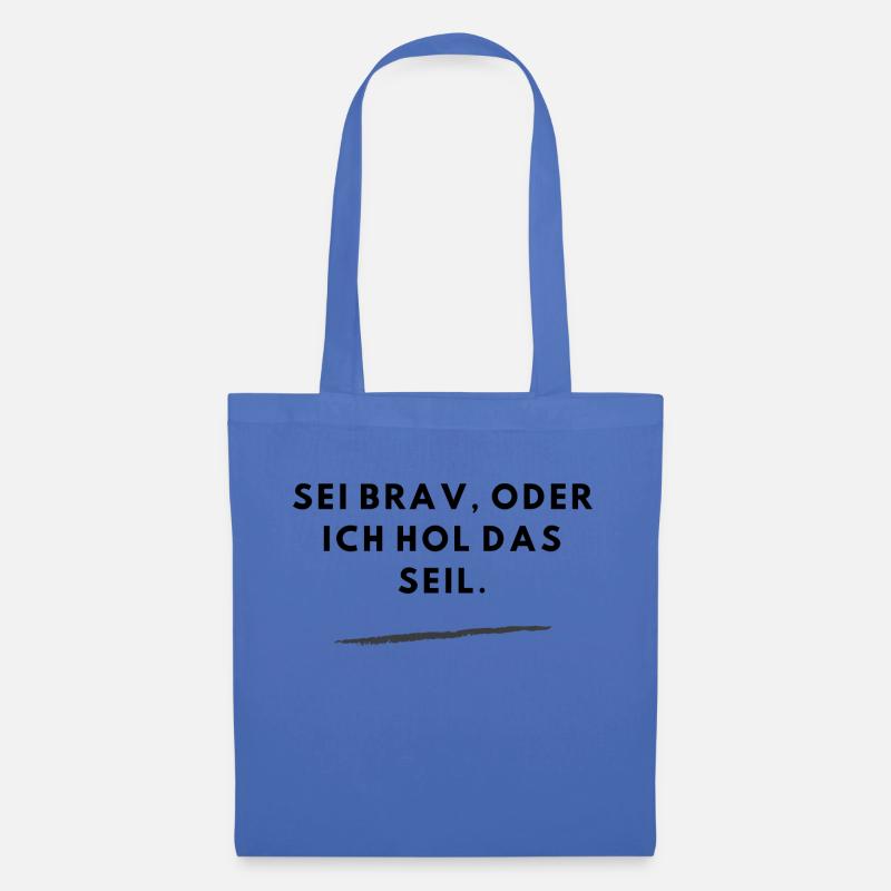 Seilspiel Warnung - Stoffbeutel - Hellblau