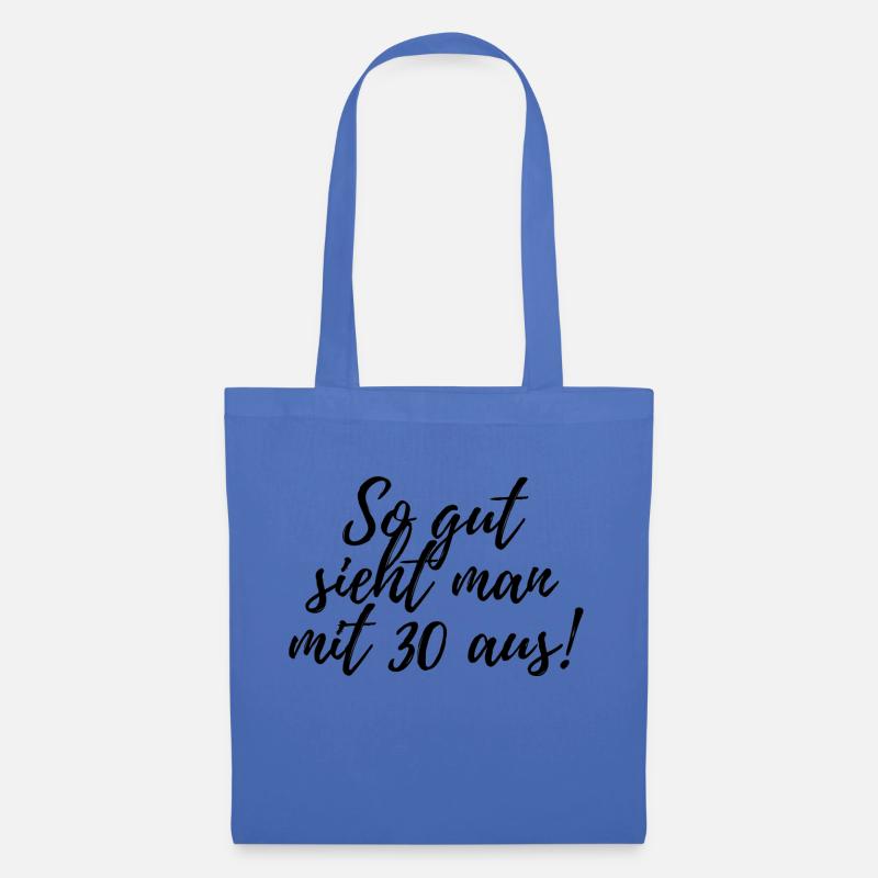 30. Geburtstag - Stoffbeutel - Hellblau
