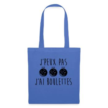 J'peux pas j'ai boulettes - Sac en tissu - bleu pâle - Devant