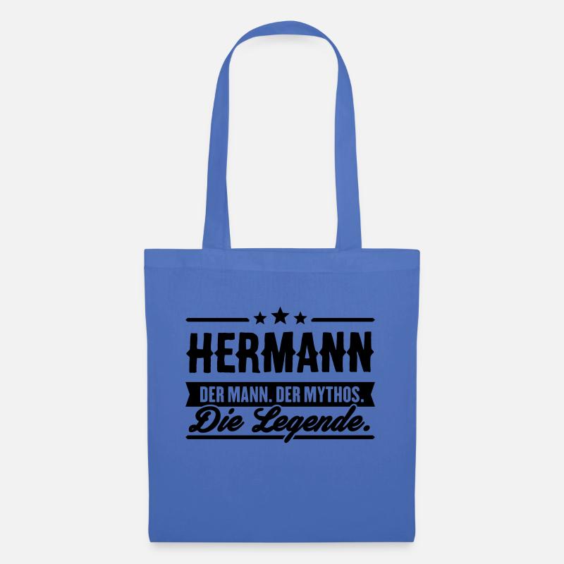 Mann Mythos Legende Hermann - Stoffbeutel - Hellblau