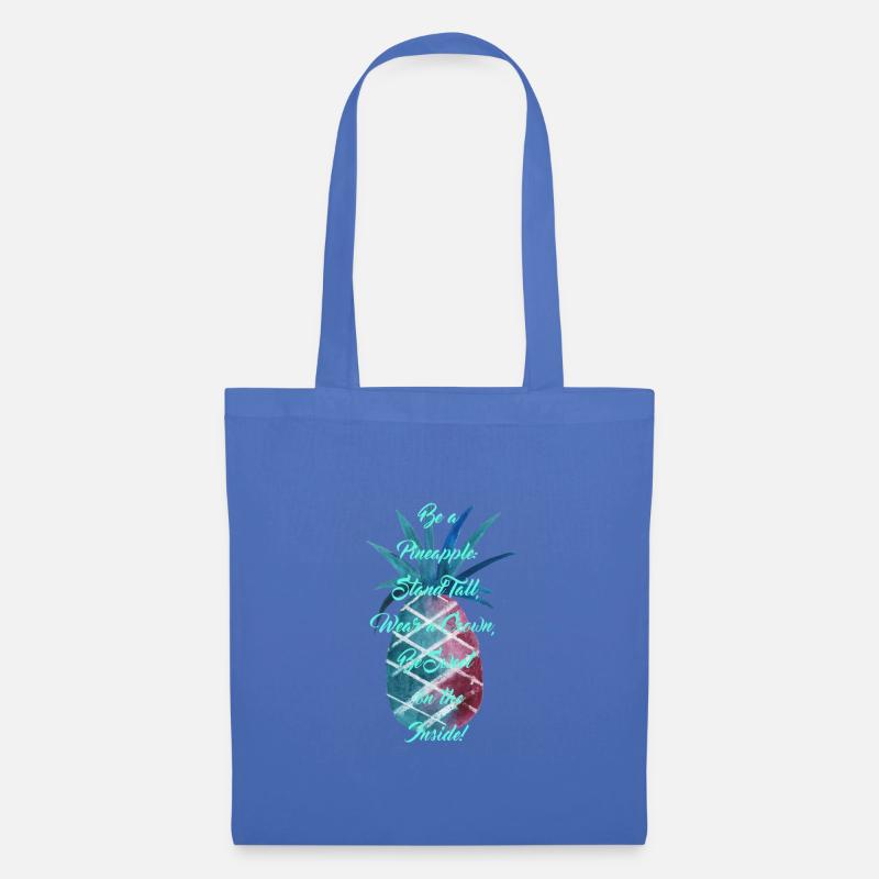 Be a Pineapple - Türkis - Stoffbeutel - Hellblau