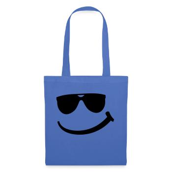 cool_smily_f1 - Sac en tissu - bleu pâle - Devant