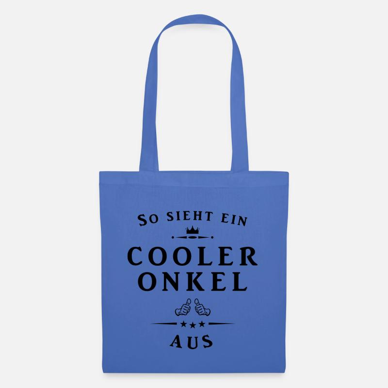 So sieht ein cooler Onkel aus - Stoffbeutel - Hellblau