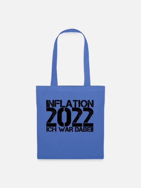 Inflation 2022 - Stoffbeutel - Hellblau