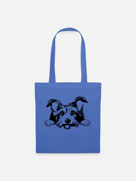Kleiner Terrier - Stoffbeutel - Hellblau