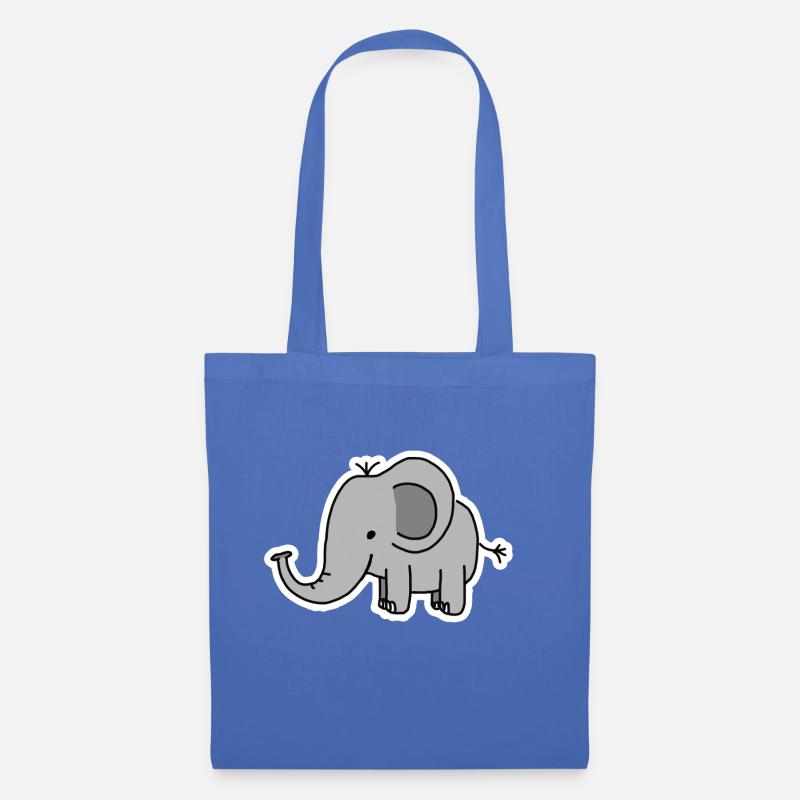 Elefant - Stoffbeutel - Hellblau