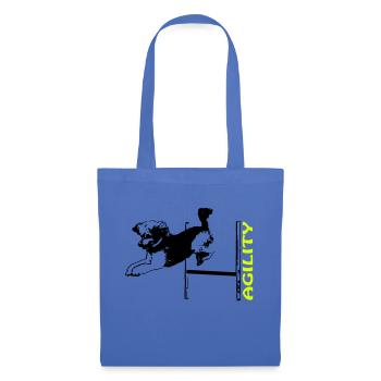 Agility poodle over hurdle - Tote Bag - light blue - Front