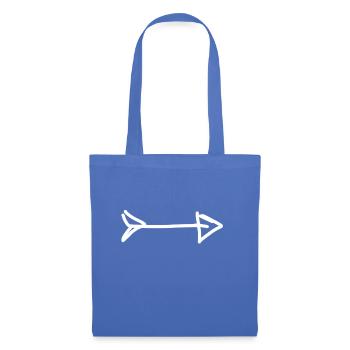 Flèche - Sac en tissu - bleu pâle - Devant