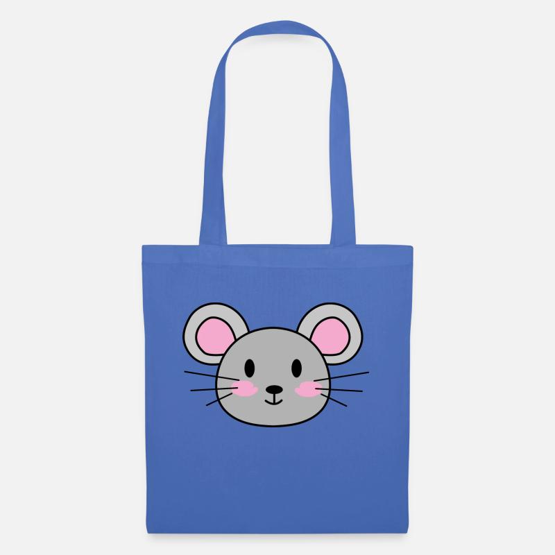 Maus - Stoffbeutel - Hellblau