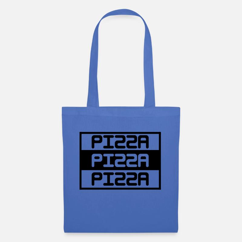 pizza - Stoffbeutel - Hellblau