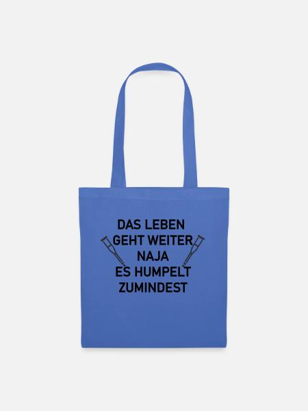 Das leben geht weiter - Stoffbeutel - Hellblau