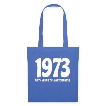 1973 Fifty years of awesomeness - Tote Bag - light blue - Front