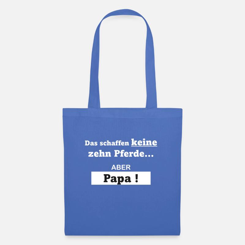 Nur Papa schaft das! - Stoffbeutel - Hellblau