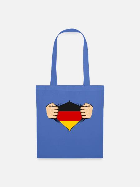 Deutschland Flagge Design - Stoffbeutel - Hellblau