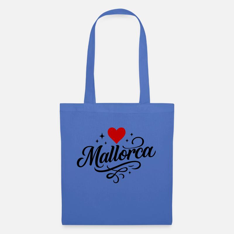 Mallorca Herz - Stoffbeutel - Hellblau