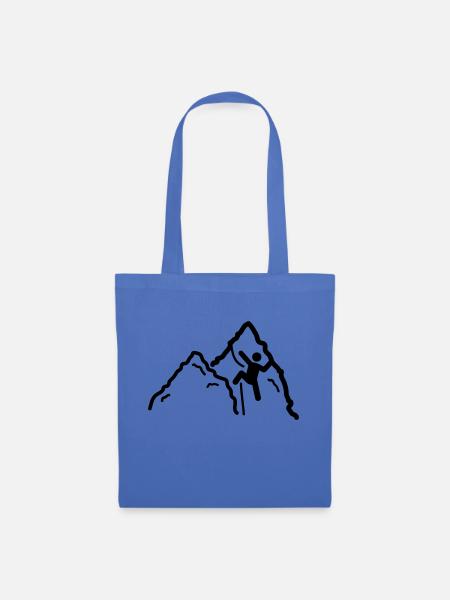 Klettern motiv - Stoffbeutel - Hellblau