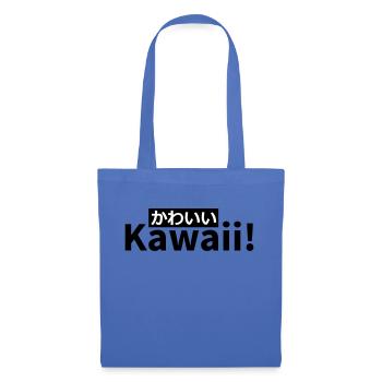 Kawaii / '' Sweet '' en japonais - Sac en tissu - bleu pâle - Devant