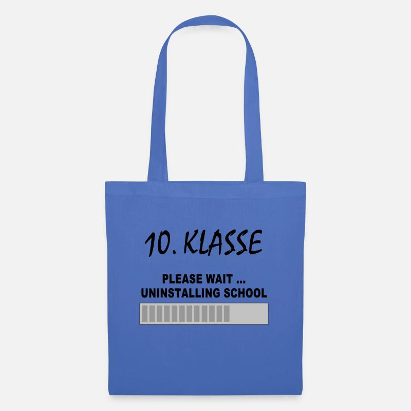 10. Klasse Abschluss Schule Lustiges Geschenk - Stoffbeutel - Hellblau