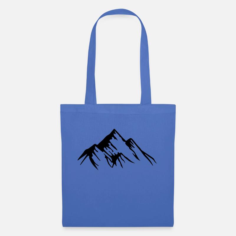 mountains berge design - Stoffbeutel - Hellblau