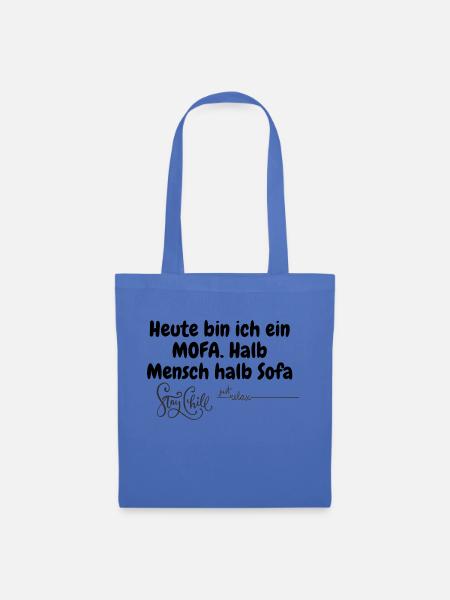 Chill Tag Heute Entspannt Locka Weg Einfach Hänge - Stoffbeutel - Hellblau