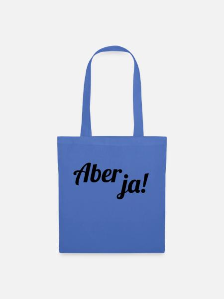 Aber ja - Stoffbeutel - Hellblau