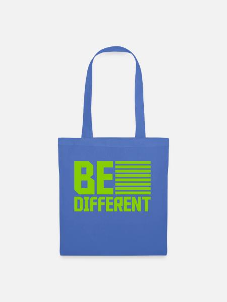Be different Logo Design - Stoffbeutel - Hellblau