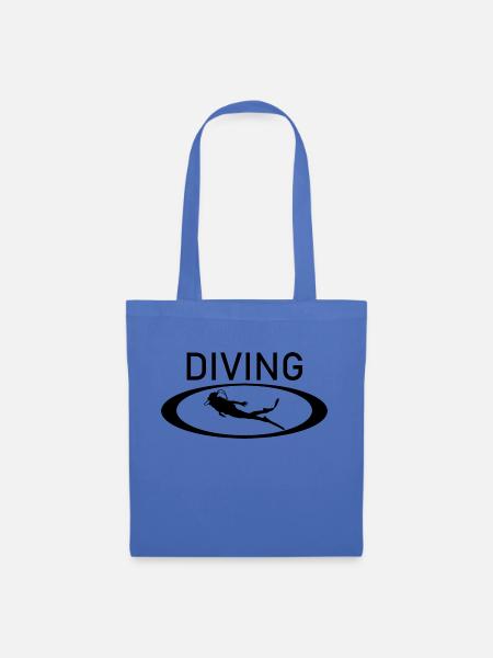 Diving Dive tauchen - Stoffbeutel - Hellblau