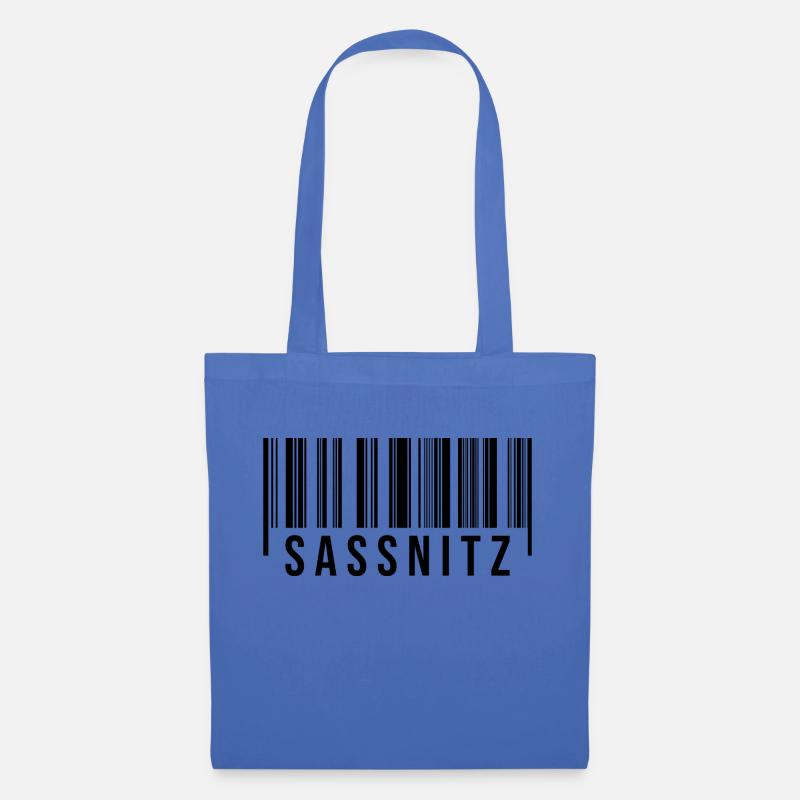 Sassnitz Strichcode - Stoffbeutel - Hellblau