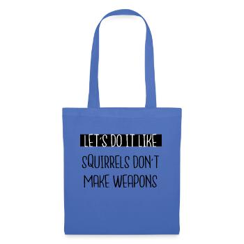 peace movement disarmament gift jokes funny geek - Stoffbeutel - Hellblau - Vorne